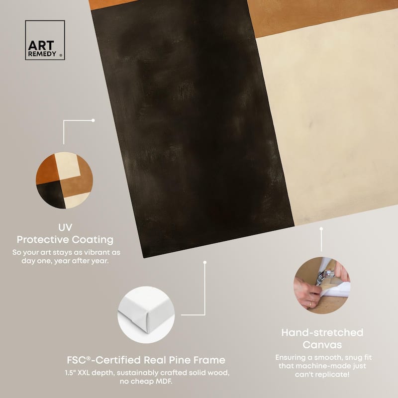 Tonal Grid II Canvas by Art Remedy, Gallery Wrapped