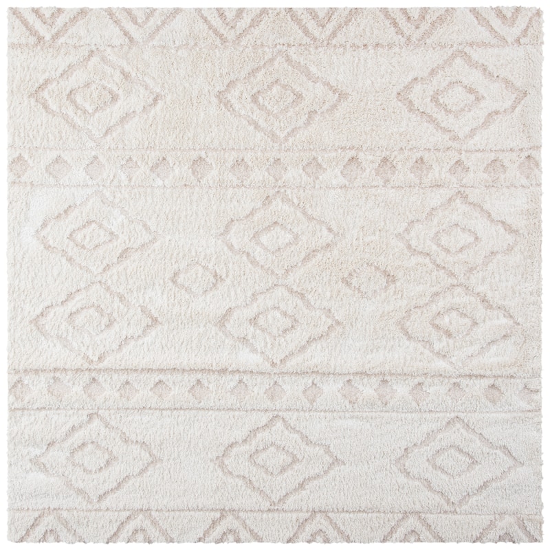 SAFAVIEH Sparta Shag Zetta Geometric Rug