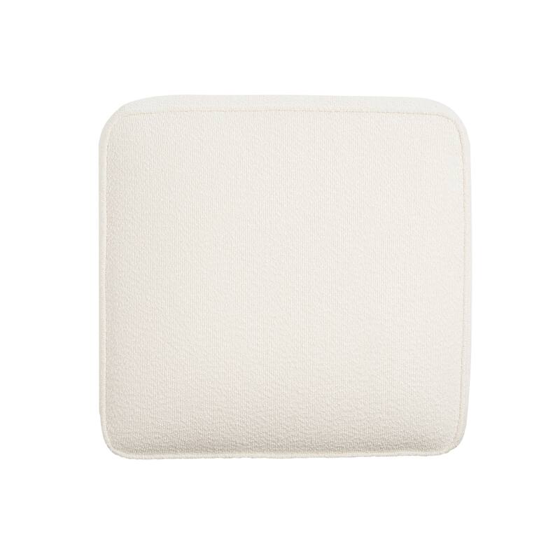 Upholstered Square Ottoman,Boucle
