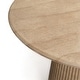 preview thumbnail 3 of 14, Studio London Faux Travertine Bistro Table Maddox Concrete Patio Table