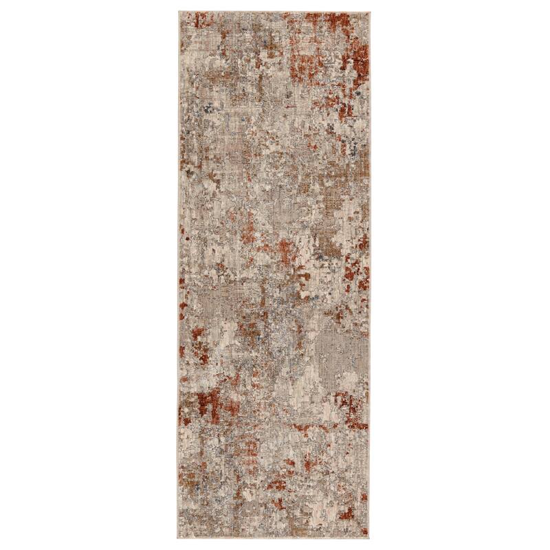 Cammila Abstract Tan/ Rust Area Rug