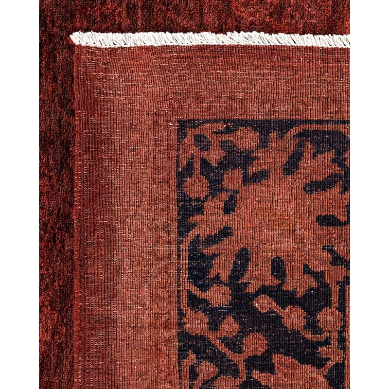 Vibrance, One-of-a-Kind Hand-Knotted Area Rug - Brown, 8' 1" x 9' 10" - 8' 1" x 9' 10"