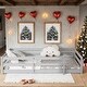 preview thumbnail 1 of 10, Grey Floor Bed with Fence,Wood Kids Bed,Full Size Grey