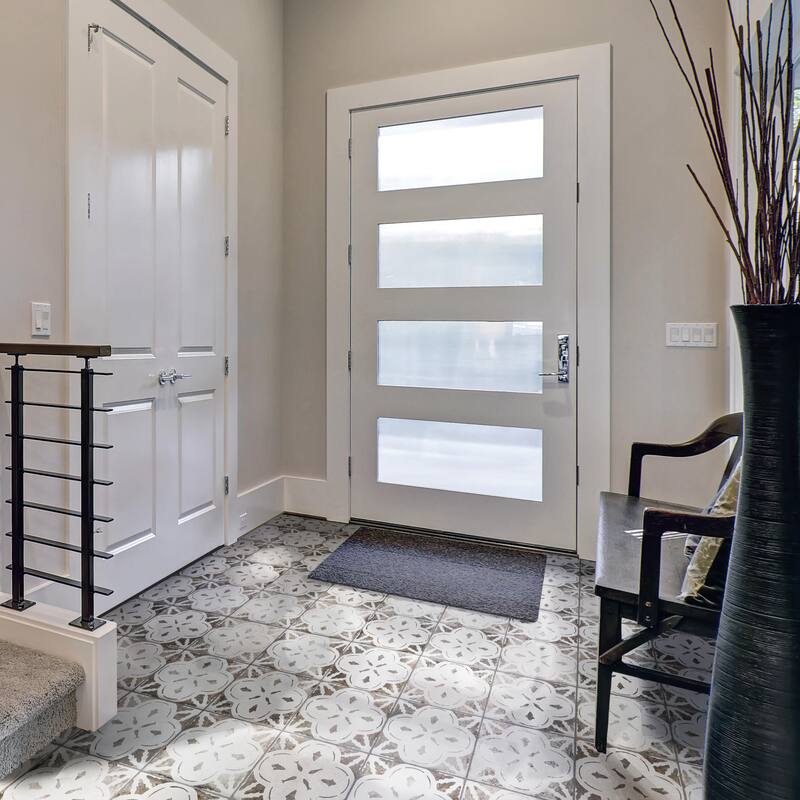 Merola Tile Kings Aurora Nero 17-5/8" x 17-5/8" Ceramic Floor and Wall Tile