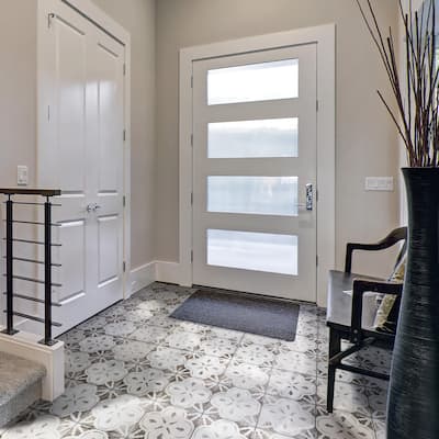 Merola Tile Kings Aurora Nero 17-5/8" x 17-5/8" Ceramic Floor and Wall Tile
