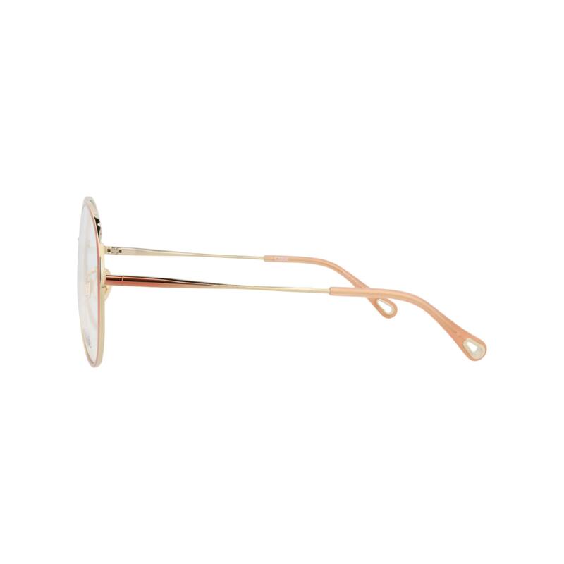Chloé Aviator-Frame Metal Optical Frames - Nude Nude Transparent
