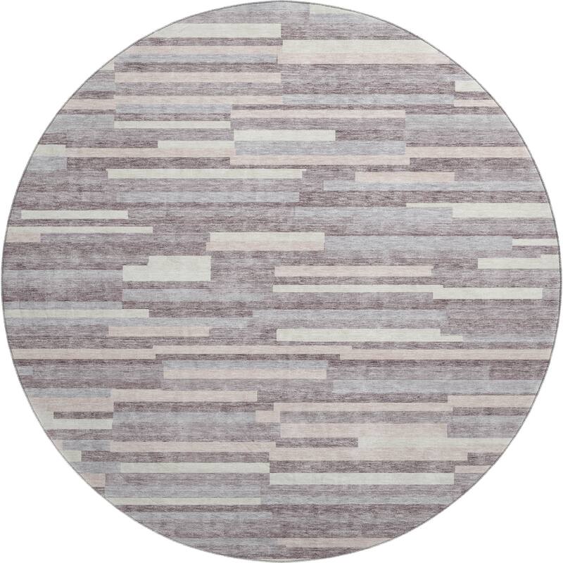 Premium Washable Super Soft Geo Stripes Mayfield Rug