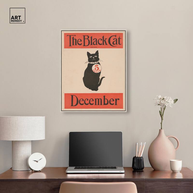 The Black Cat December 1890 Canvas by Art Remedy