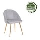 preview thumbnail 12 of 10, Porthos Home Daija Velvet Dining Chairs with Gold Legs