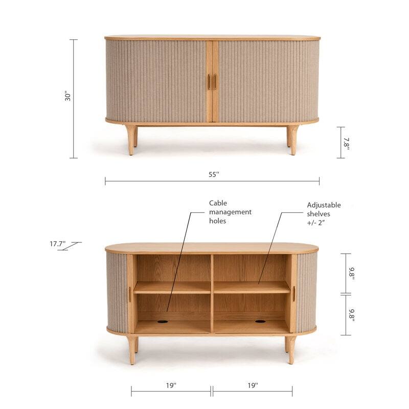 Studio London Velo Sideboard Modern Large Wooden Storage