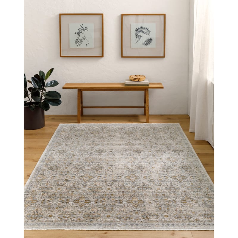 Becki Owens x Surya Margaret Indoor/Outdoor Washable Area Rug - 9' x 13'1" - Gray