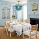 preview thumbnail 4 of 63, Glam Single-light Dining Room Glass Globe Bubble Chandelier - 17.7 in