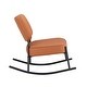 preview thumbnail 30 of 44, Roomfitters Teddy Suede Rocking Chair with Gold Legs, Cushioned Modern Accent Chair for Living Room or Office