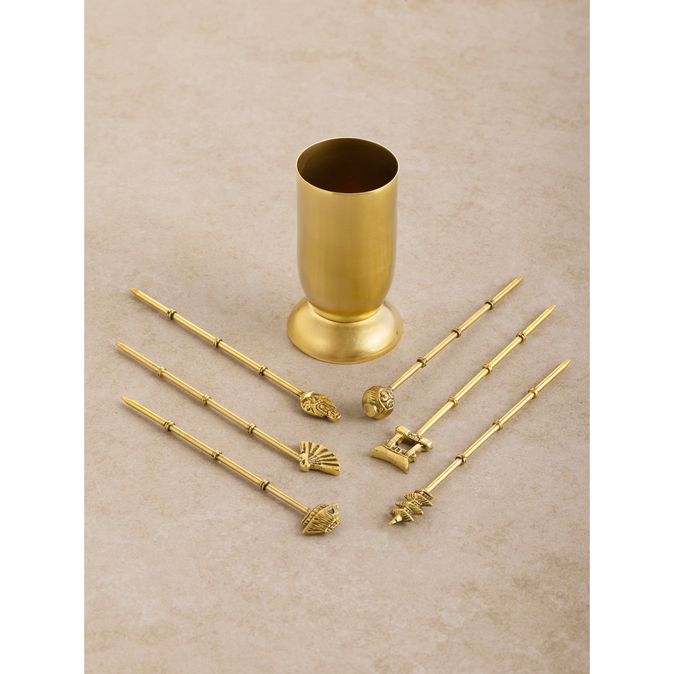 Magnolia Gold Cocktail Picks - Set of 6