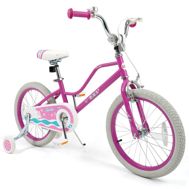 Costway 12”/14”/16”/18” Kids Bicycle with Dual Brake System Adjustable - 18”