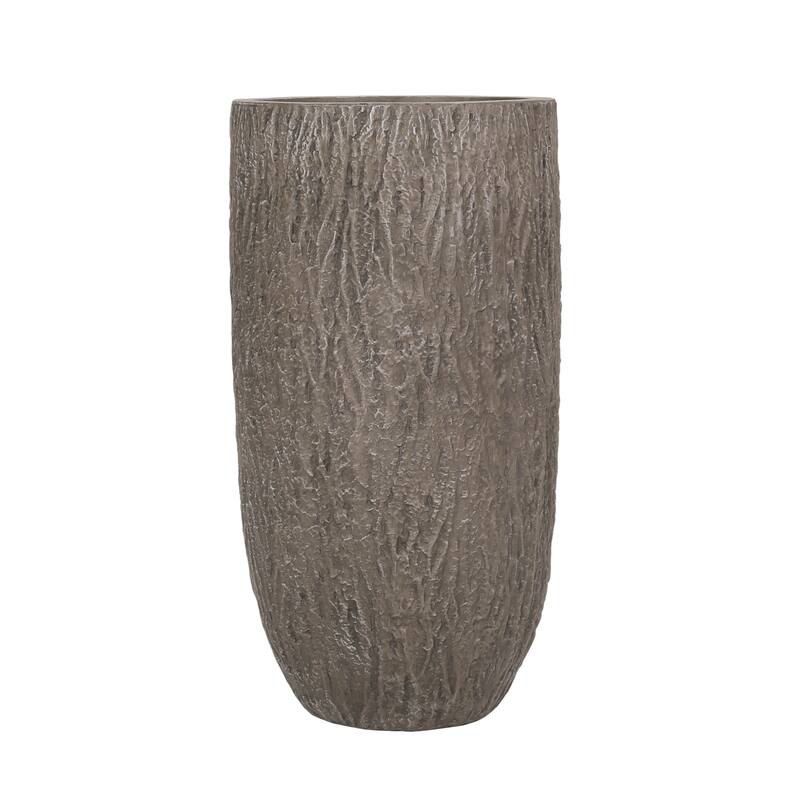 Greg Outdoor Cast Stone Outdoor Planter by Christopher Knight Home
