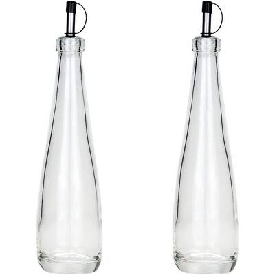 Amici Home Juno 11 oz Oil Bottle with Pourer Set of 2 - 11 Oz Set of 2