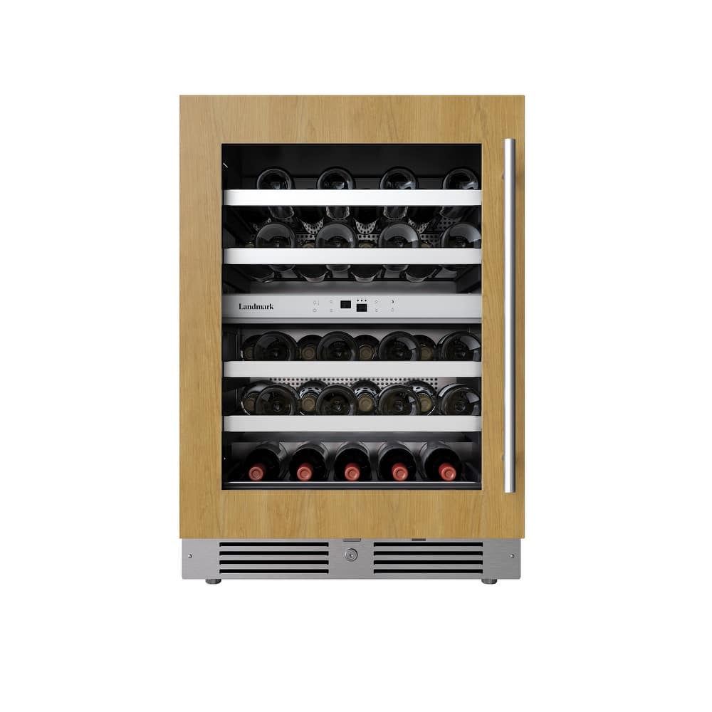 Landmark L3124UI2WGLH 24" Wide 37 Bottle Capacity Panel Ready Wine and