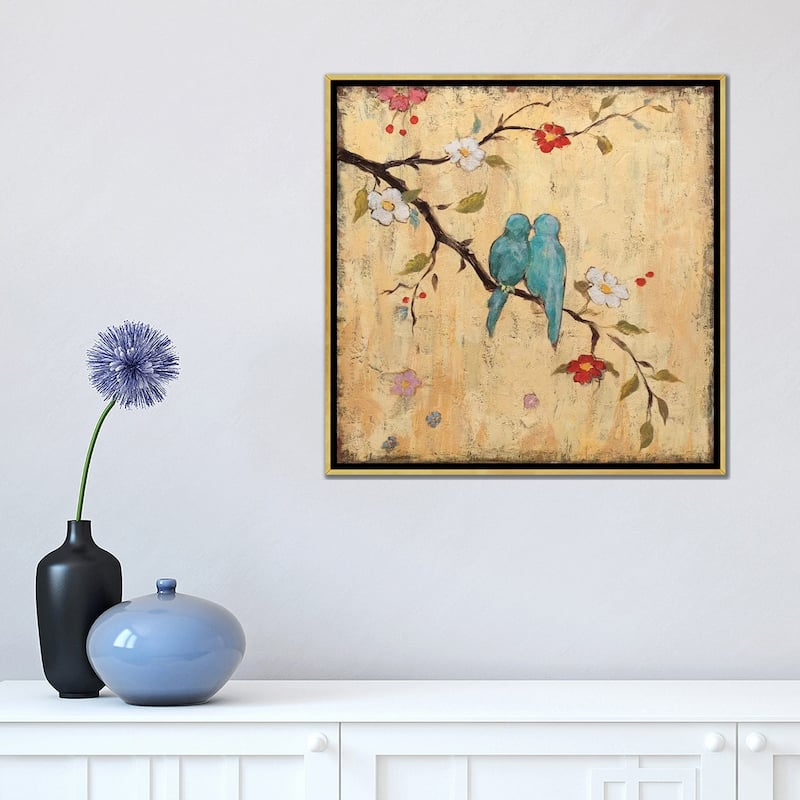 iCanvas "Love Birds II" by Katy Frances Framed Canvas Print
