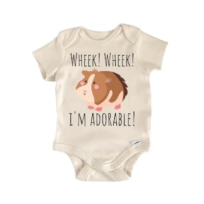 Guinea Pig Hamster Rodent - Baby Boy Girl Clothes Infant Bodysuit Funny Cute Newborn