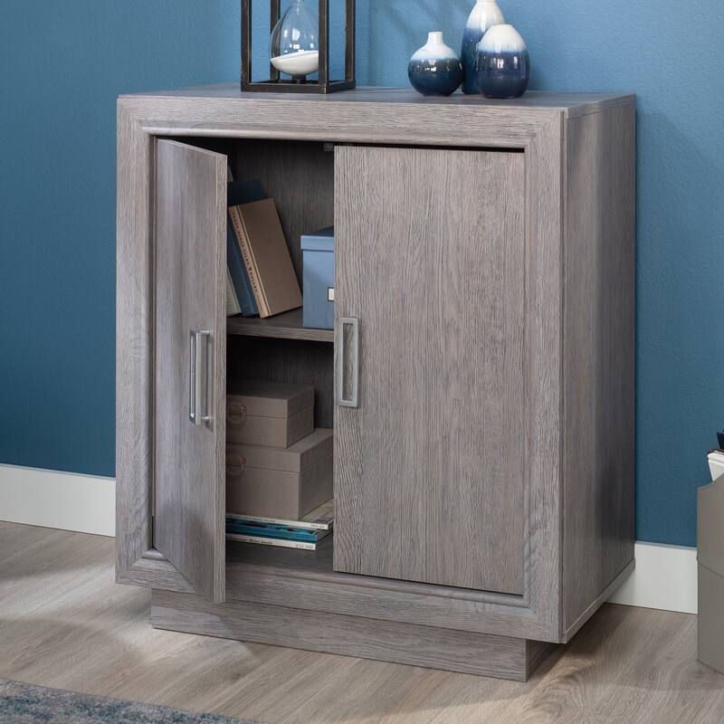 Stackable Gray Storage Shelf with Adjustable Shelves for Entryway