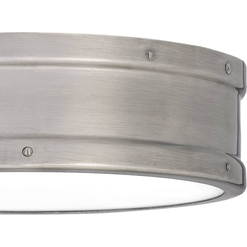 Roseto Cole 13" Wide LED Flush Mount Drum Ceiling Fixture