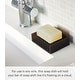 preview thumbnail 4 of 10, Yamazaki Home Self-Draining Soap Dish, Silicone - L 3.35 x W 4.33 x H 1.18 inches