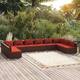 Option Brown/Cinnamon red 8 x Middle sofa