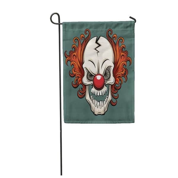 Colorful Creepy Evil Scary Clown Halloween Monster Joker Character Garden Flag Decorative Flag House Banner 28x40 Inch On Sale Overstock 31348188 Hd to 4k quality free download no attribution required. overstock com