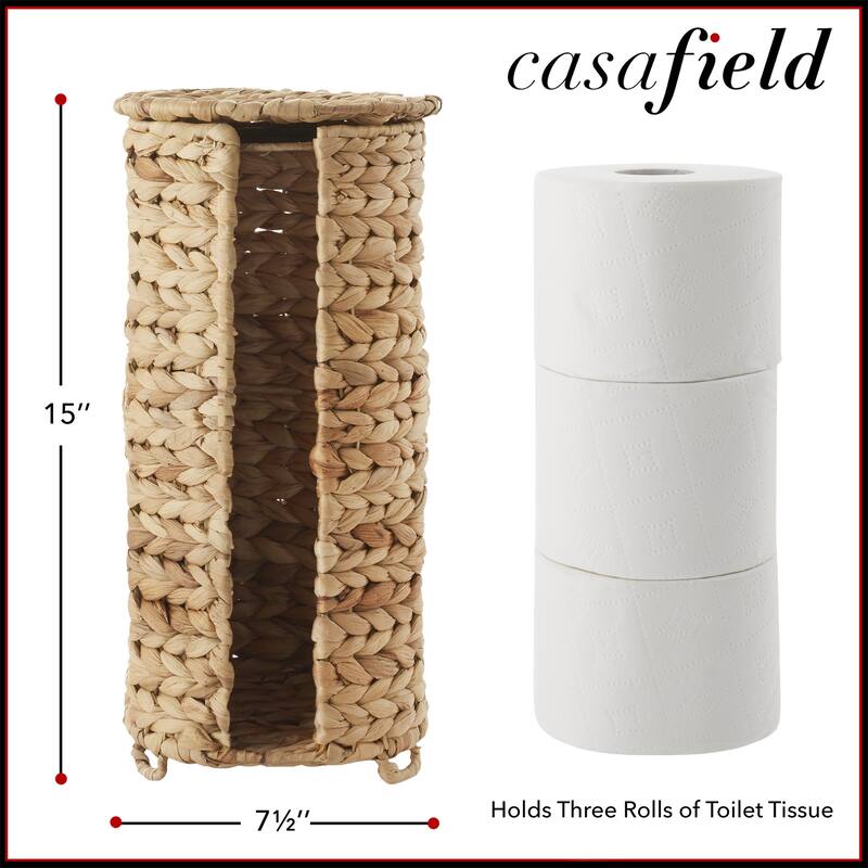 Toilet Paper Roll Holder Stand Bathroom Tissue Storage