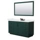 Option Green, Black Trim, White Quartz Top