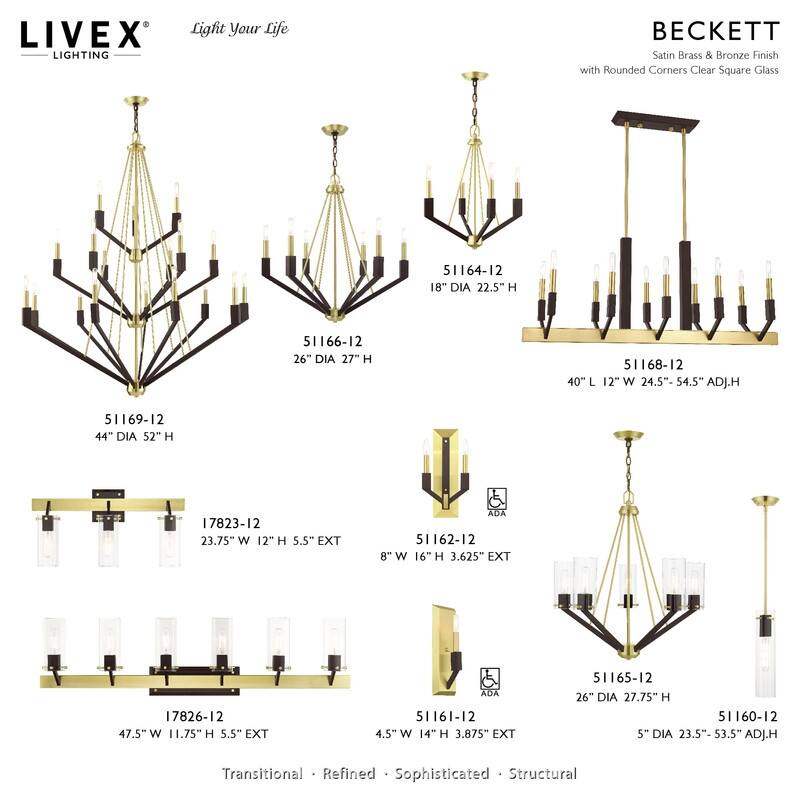 Livex Lighting 6-light Chandelier, 51166-12, 51166-91
