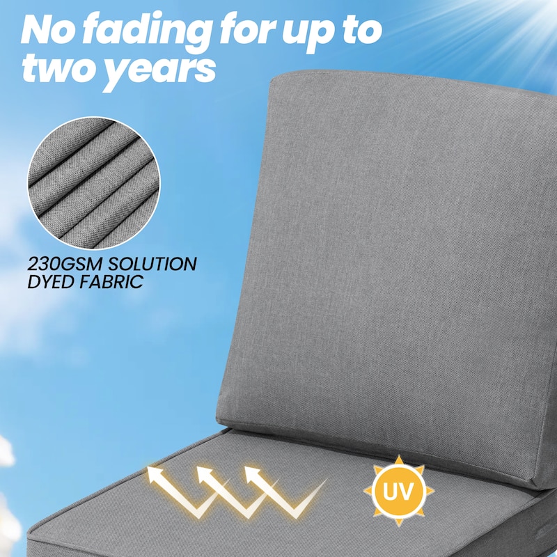 21 W in x 22 D in Outdoor Deep Seat Chair Cushion Set Dining Patio Chair Pad Set