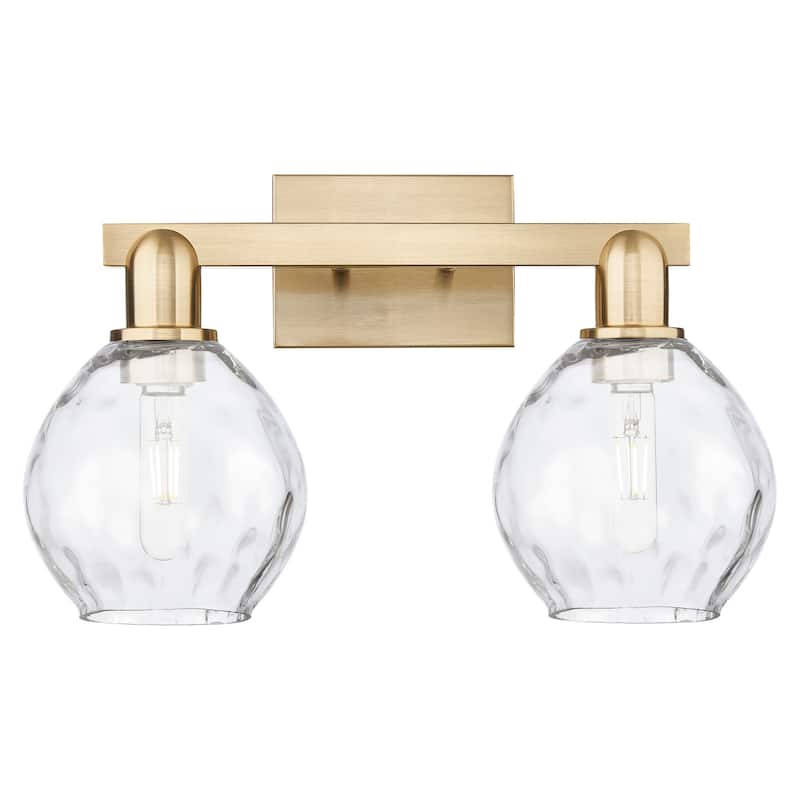 Innovations Lighting 716-2W-11-17 Waverly Vanity Waverly 2 Light 17" - Champagne Bronze / Clear