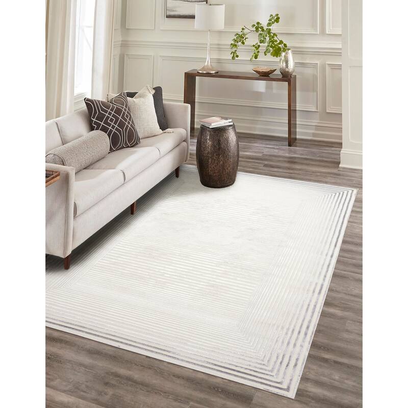 ECARPETGALLERY Machine Made Ramona Grey Area Rug