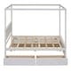 preview thumbnail 26 of 25, Full Canopy Platform Bed with Storage Drawers