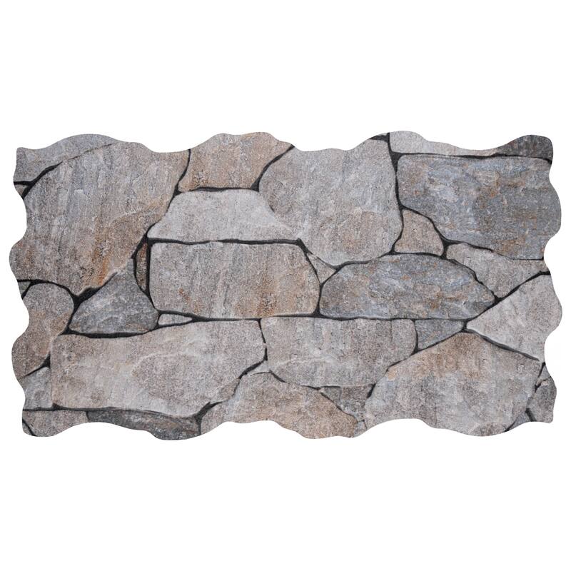 Merola Tile Masia Andorra Gris 10-3/8" x 18-3/4" Ceramic Wall Tile