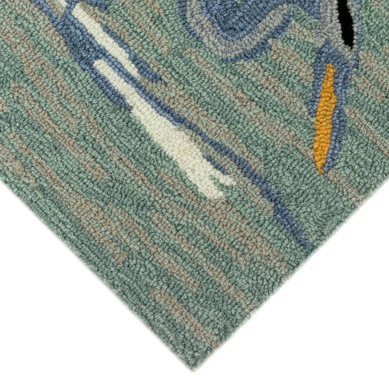 Liora Manne Frontporch Blue Heron Indoor/Outdoor Rug