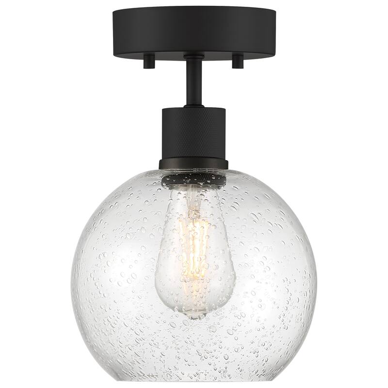 Port Nine Burgundy LED Semi-Flush Light