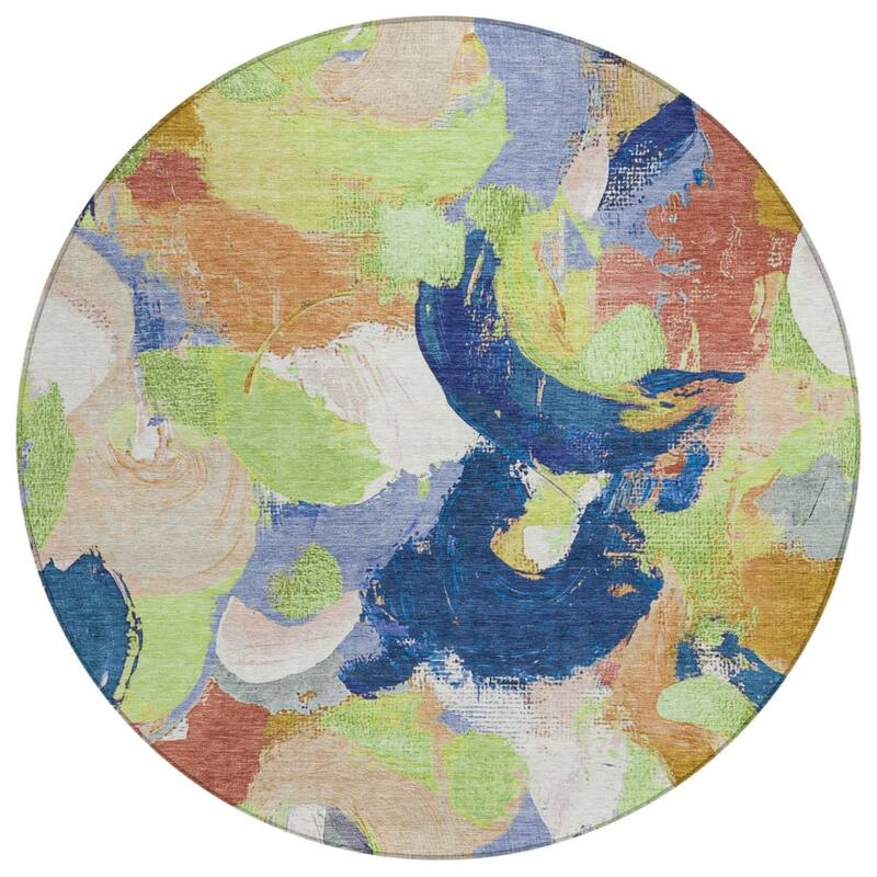 HomeRoots Abstract Transitional Rectangle Outdoor Rug