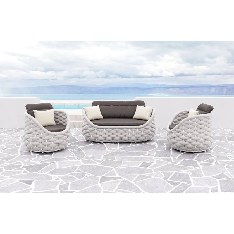 Coral Reef Loveseat Gray - Gray