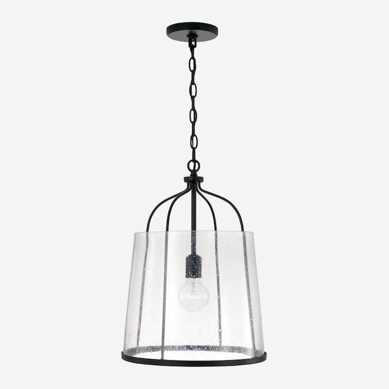 Madison 1-light Pendant w/Clear Seeded Glass