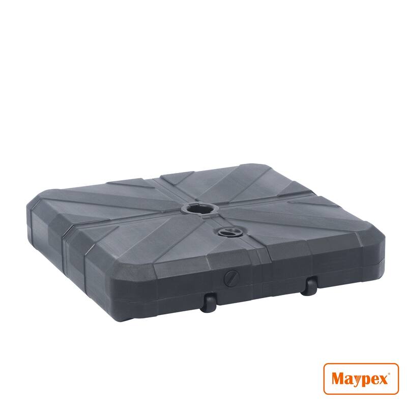 Maypex 170 lbs Fillable Cantilever Umbrella Base Black