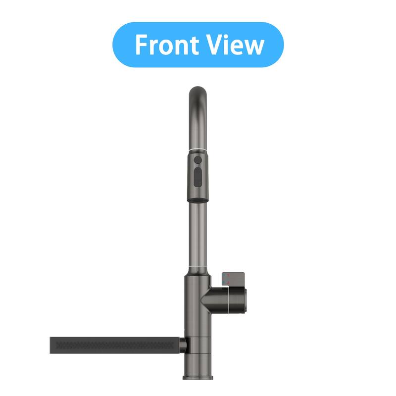 Versatile Bathroom Faucet with Extendable Sprayer and Swivel Spout
