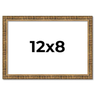12x8 Frame Gold Solid Wood Picture Frame - Complete Modern Photo Frame