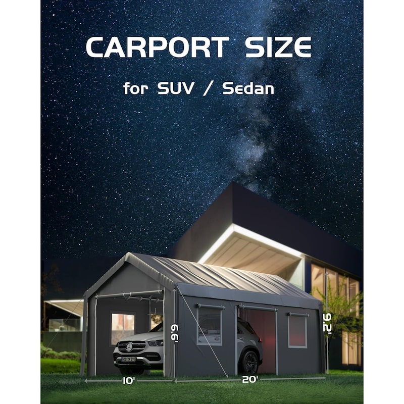 13x20ft,10'20ft Carport