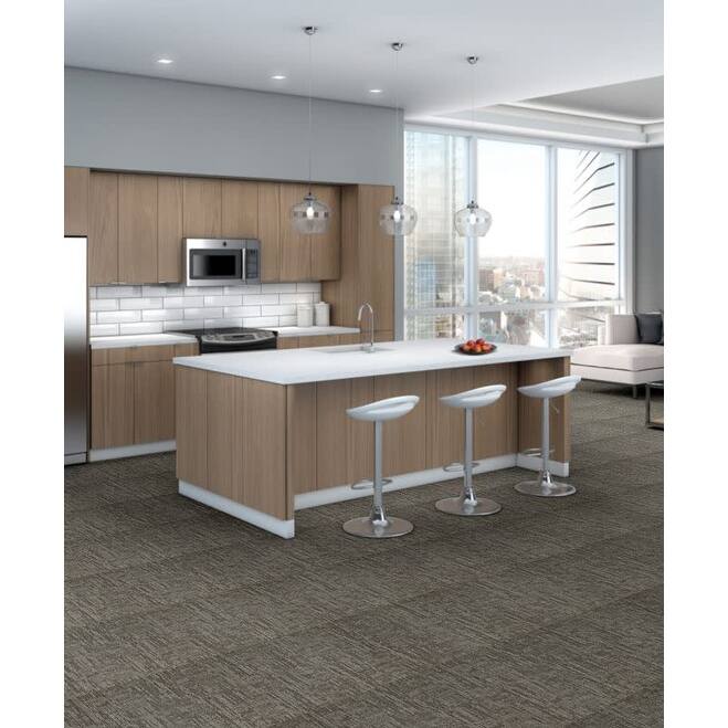 Shaw Philadelphia Commercial Carbon Copy 24" x 24" Glue Down Carpet