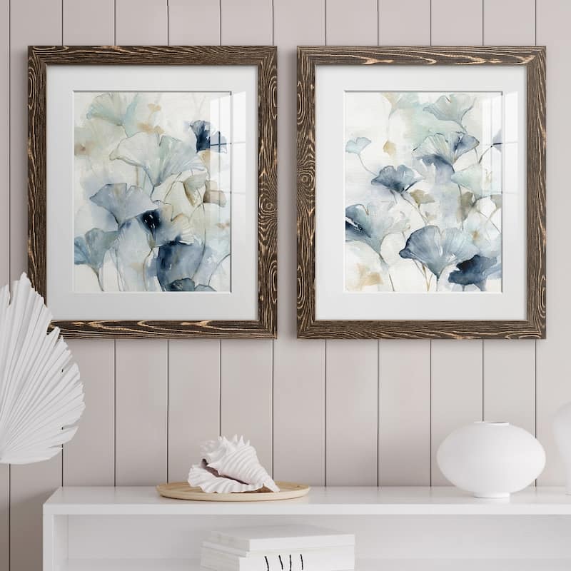Indigo Ginkgo I-Premium Framed Print - Ready to Hang