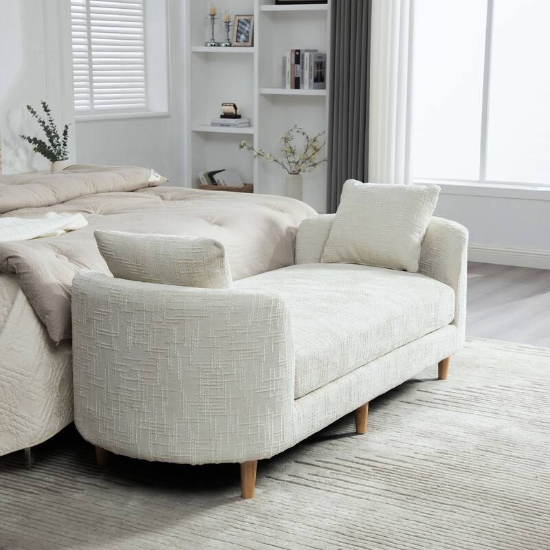 83.1" W Modern Upholstered Lounge Chair,Oversized Sofa Chair with Pillow and Armrests