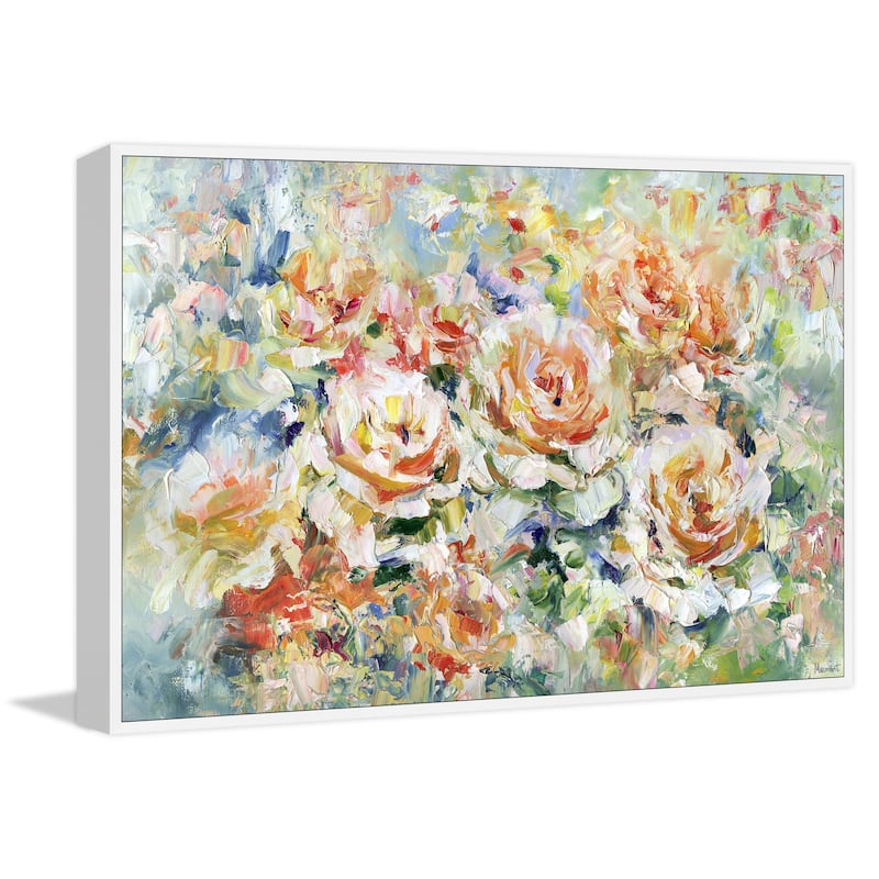 Let Grow Floater Framed Print on Canvas